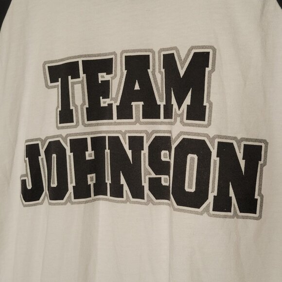 Jamey Johnson Band Tee Team Johnson Baseball Tee Shirt XL Black White - Picture 7 of 8